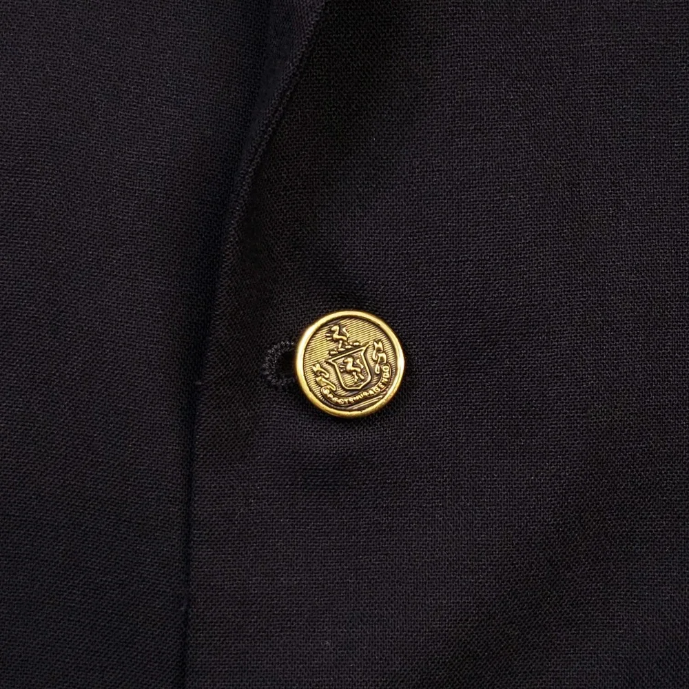 Jos. A. Bank Blazer Men 44L Navy Blue 1905 Slim Fit Wool brrr Gold Crest Buttons